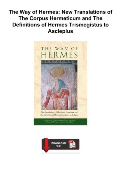 the way of hermes pdf|lament of Hermes to asclepius.